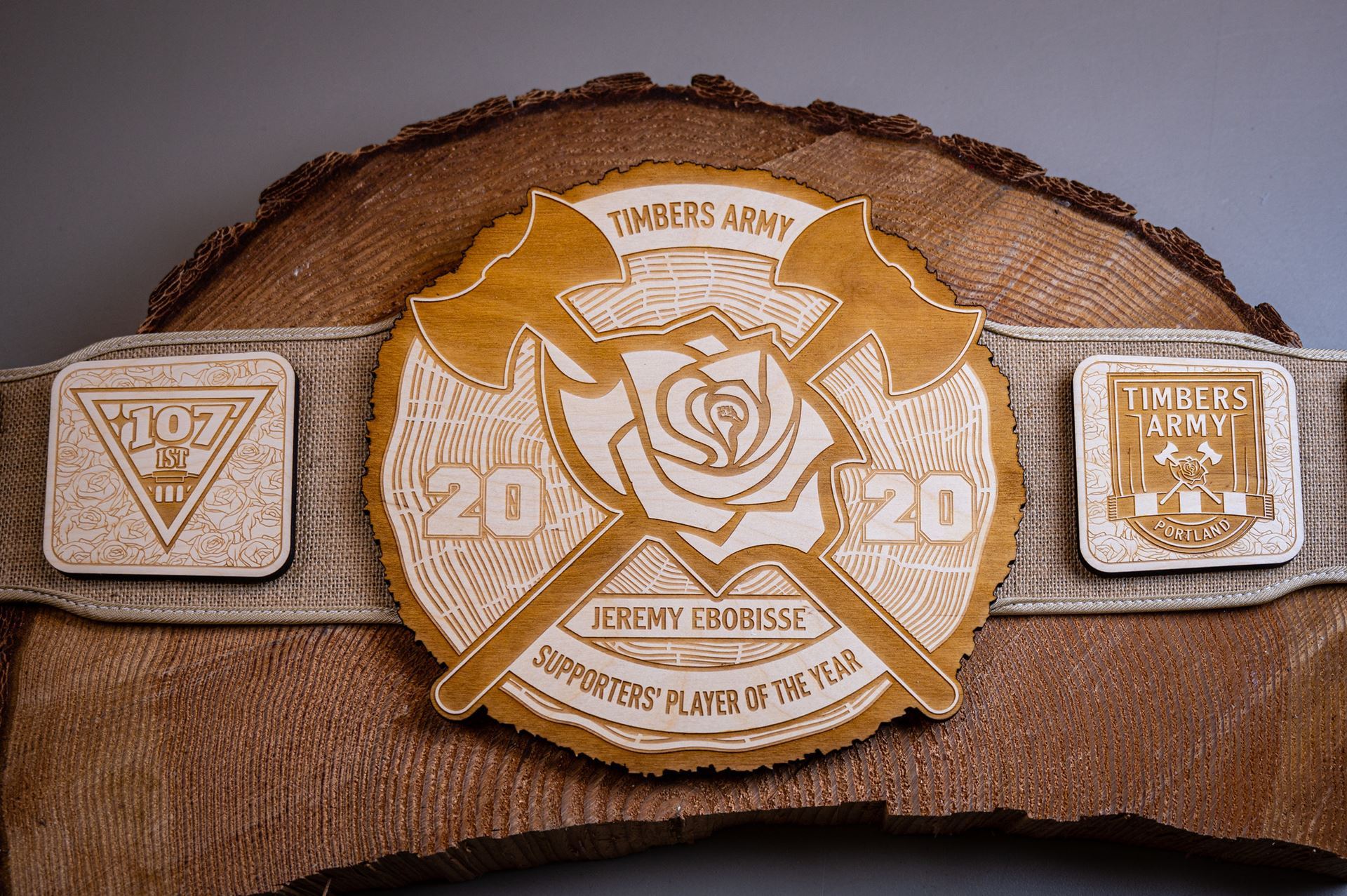 2020 Supporters' Player of the Year belt